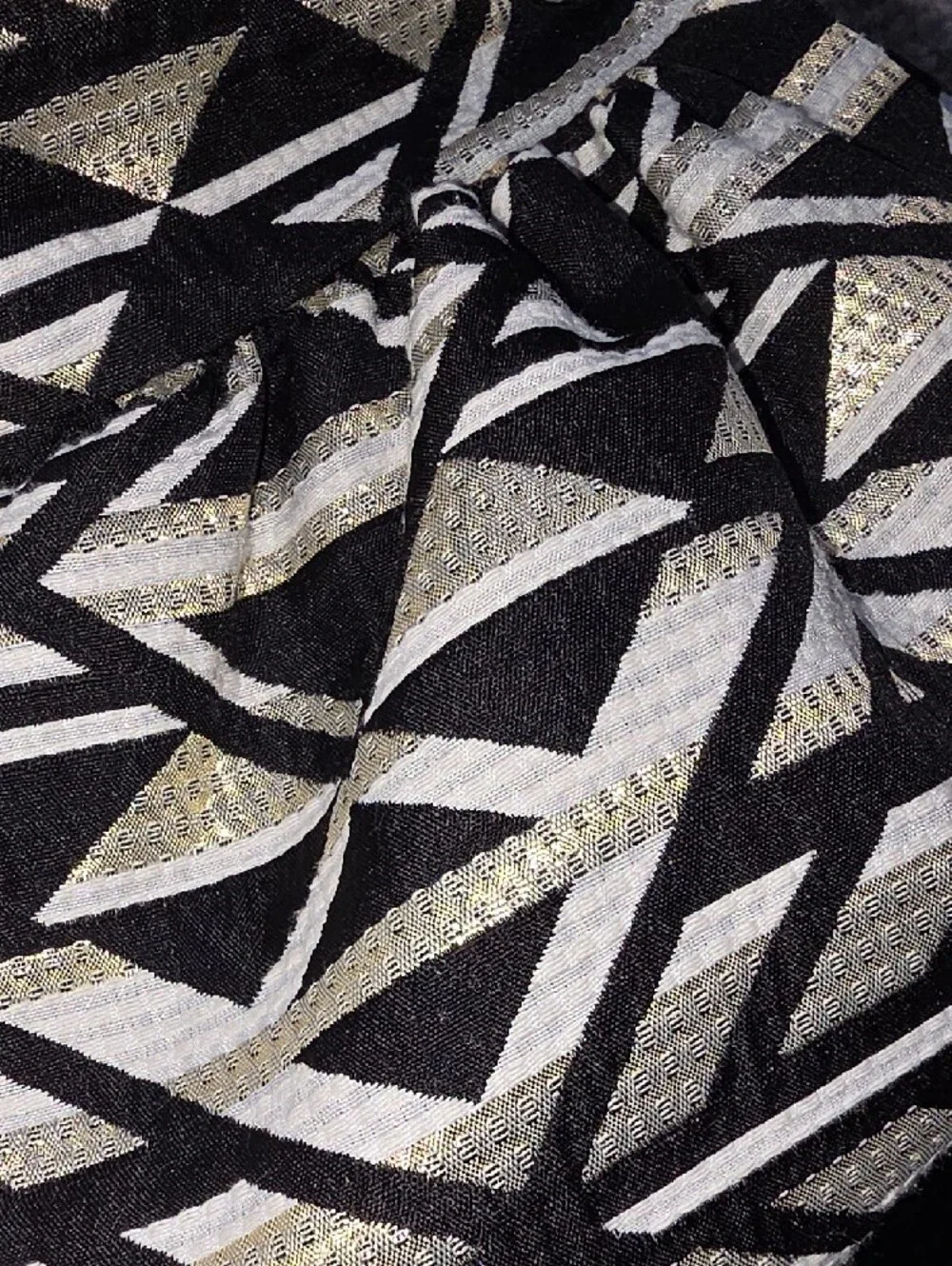 Crazy 8 Girls Black and Gold Geometric Party Dress 6-12m